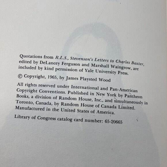 The‎ Lantern Bearer Life of Robert L Stevenson James P Wood HC 1965 Illustrated - Picture 10 of 14